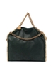 Borsa Tote Falabella Fold Over Verde Scuro e Oro
