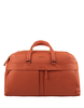 Borsone Micron Uomo In Pelle Arancione Con Tracolla