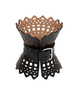 Bracciale Corsetto In Pelle Nera