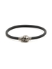 Bracciale Skull Uomo In Gomma Nera