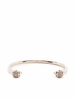 Bracciale Twin Skull Sottile Oro Chiaro
