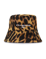 Cappello a Secchiello Donna Con Stampa Ghepardo e Logo Stella McCartney 2001