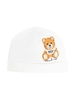 Cappello Baby Bianco Con Moschino Teddy Bear Laterale