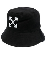 Cappello Bucket Arrows In Cotone Nero Uomo