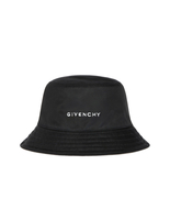 Cappello Bucket Uomo In Nylon Nero Con Logo
