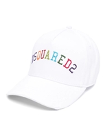 Cappello Da Baseball Bianco Con Ricamo Dsquared2 Multicolore