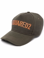 Cappello Da Baseball Dsquared2 Stencil Verde Militare