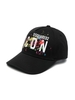 Cappello Da Baseball Kids Nero Con Macchie Multicolore