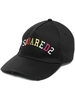 Cappello Da Baseball Nero Con Ricamo Dsquared2 Multicolore