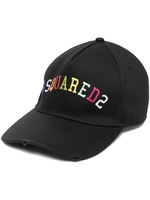 Cappello Da Baseball Nero Con Ricamo Dsquared2 Multicolore