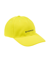Cappello Da Baseball Uomo Giallo In Tela Con Logo