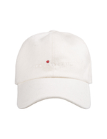 Cappello da Baseball Uomo In Cashmere Bianco