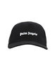 Cappello Da Baseball Uomo In Cotone Nero Con Logo Palm Angels Bianco