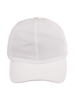 Cappello Da Baseball Uomo In Piquet Di Cotone Bianco