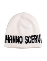 Cappello In Cashmere Bianco Logato