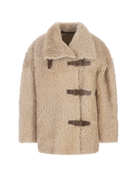 Cappotto Bealila In Shearling Beige Donna