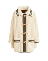 Cappotto Bianco Donna Con Alamari
