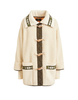 Cappotto Bianco Donna Con Alamari