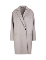 Cappotto Donna In Cashmere Double Grigio Melange