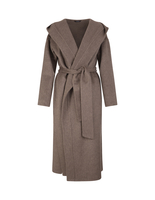 Cappotto Donna In Cashmere Double Taupe
