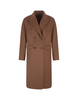 Cappotto Doppiopetto Donna In Lana e Cashmere Marrone