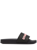 Ciabatta Dsquared2 Donna In Gomma Nera e Rosa