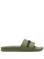 Ciabatta Dsquared2 Uomo In Gomma Verde Militare