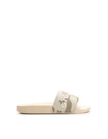 Ciabatta Uomo In Gomma Beige Chiaro Con Stampa Camouflage