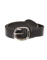 Cintura Sculptural Nera e Argento Donna