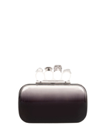 Clutch Skull Four Ring Nera Trasparente Sfumata