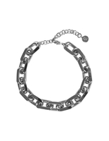 Collana Liscia Argento Con Maglia Barbazzale
