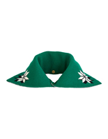 Collo in Lana Verde Con Intarsi Uomo