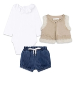 Completo Baby Con Gilet In Finto Shearling