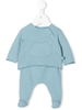 Completo Baby Due Pezzi In Pile Azzurro