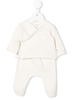 Completo Baby Due Pezzi In Pile Bianco Latte