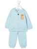 Completo Sportivo Baby Azzurro Con Stampa Frontale Moschino Teddy Bear