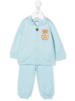 Completo Sportivo Baby Azzurro Con Stampa Frontale Moschino Teddy Bear