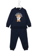 Completo Sportivo Baby Moschino Teddy Bear Blu Navy Con Logo