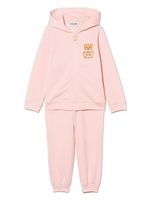 Completo Sportivo Baby Rosa Con Stampa Frontale Moschino Teddy Bear
