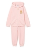 Completo Sportivo Baby Rosa Con Stampa Frontale Moschino Teddy Bear