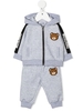 Completo Sportivo Grigio Con Logo e Patch Teddy Bear