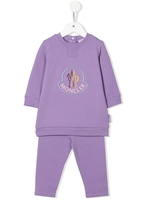 Completo Sportivo Viola Kids Con Logo Ricamato