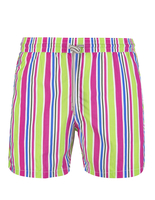 Costume da Bagno A Righe Verdi e Fucsia