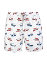 Costume Da Bagno Bianco Con Barche