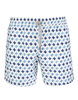 Costume da Bagno Bianco Con Pattern Farfalle Blu