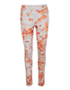 Leggings Bianchi Con Stampa "Chine Flowers"