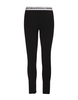 Leggings Neri In Jersey Elasticizzato Bodyline