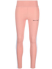 Leggings Sportivi Rosa Con Logo e Bande Laterali Donna