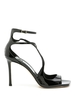 Sandalo Azia In Pelle Verniciata Nera