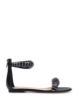 Sandalo Basso Bijoux Crystal Nero Donna